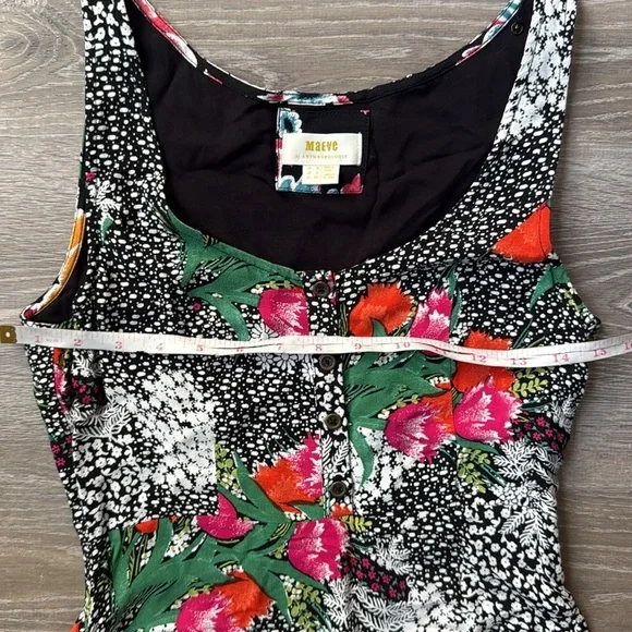 Anthropologie Maeve Violette Floral Midi Dress - Picture 12 of 14